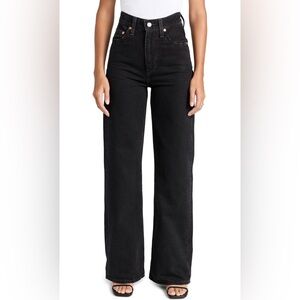 Levi’s Black Ribcage Wide Leg- Size 26